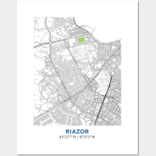 La Coruna Stadium Map Design Posters and Art